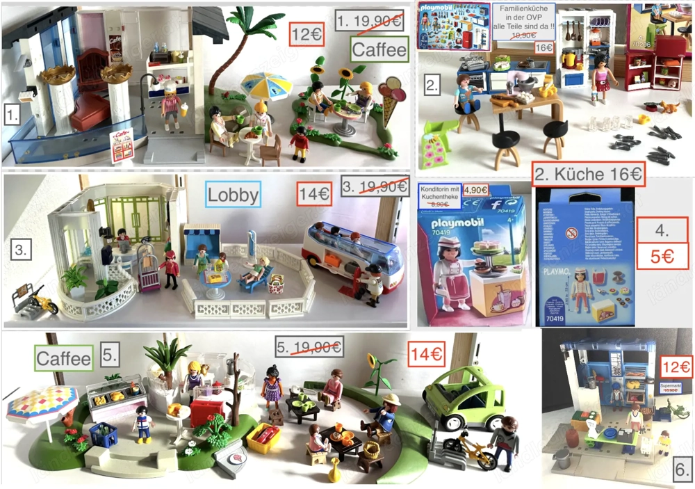 Playmobil stark reduziert! Café Hotel Küche