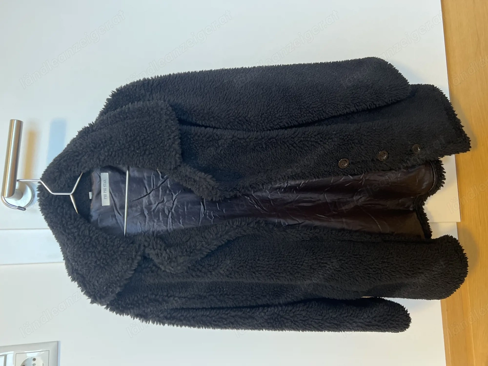 Teddy Jacke in schwarz 