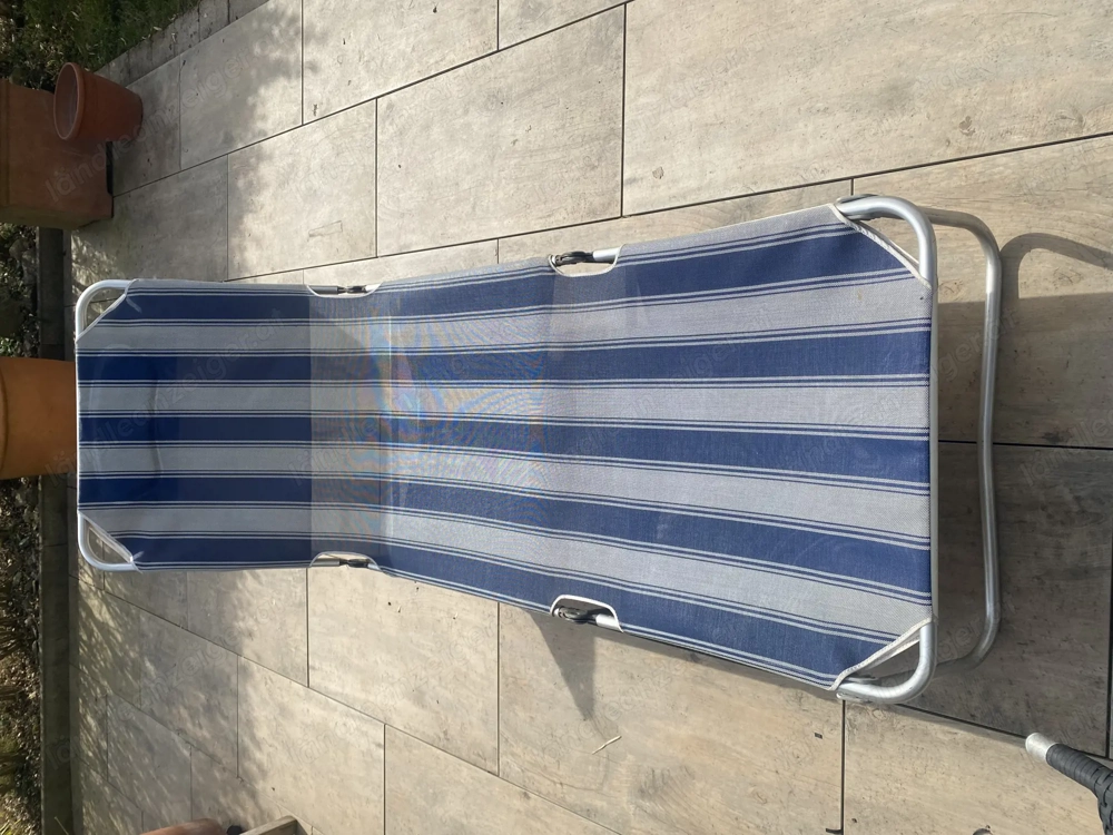 klappbare Gartenliege Liege