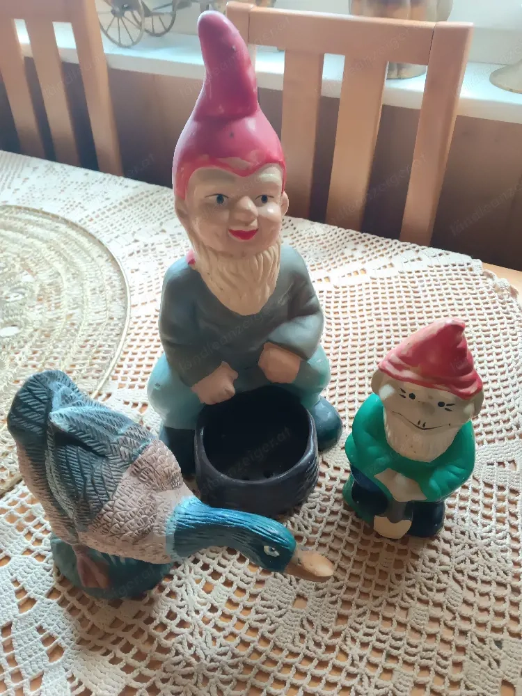Keramik Gartenzwerge  Erpel