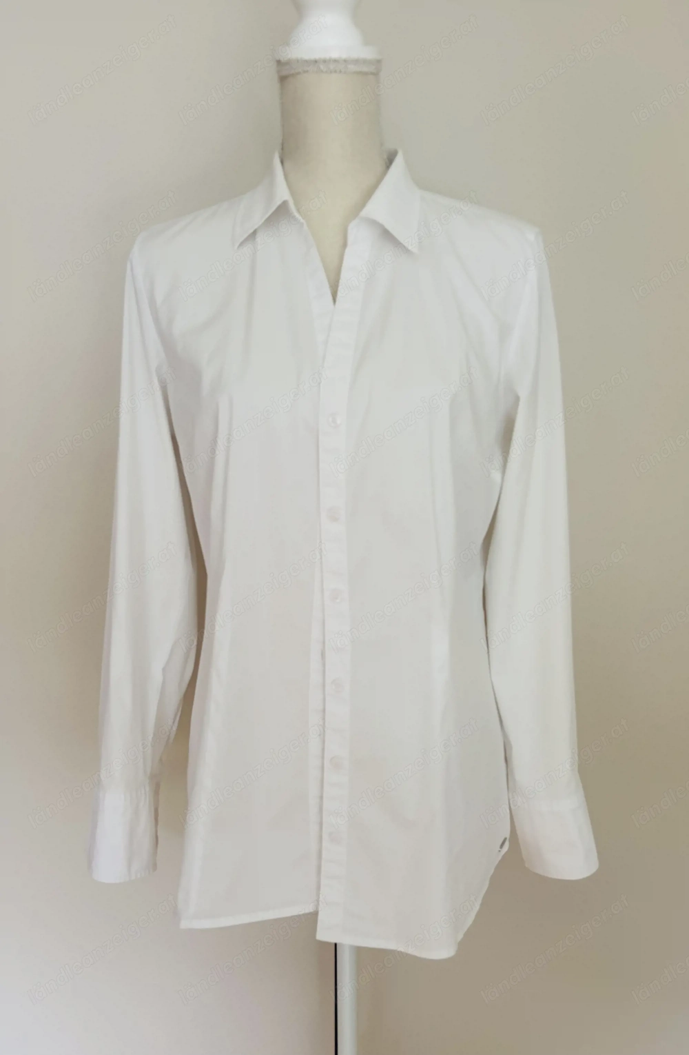 Weiße langarm Damen Bluse von S.Oliver