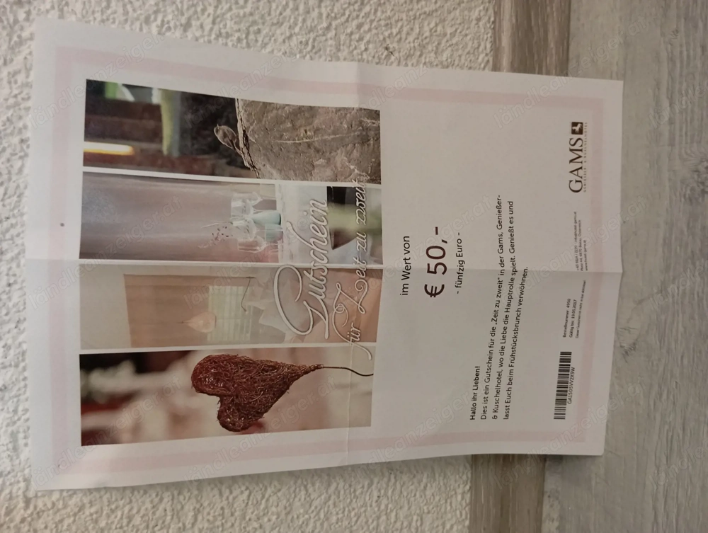 Gutschein für 50 Euro