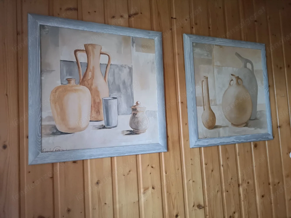 2 Bilder, ca. 70x70cm