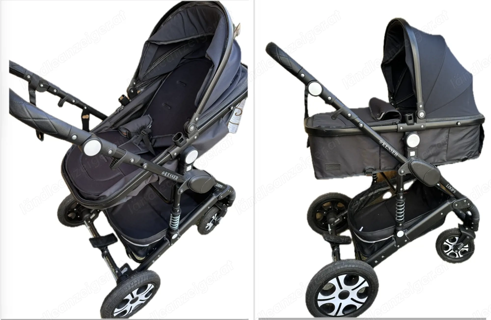 Neuw. Kesser Kinderwagen Loops Buggy schwarz