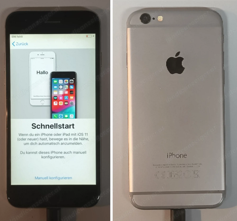Apple iPhone Handy Smartphone + Zubehör in Werkseinstellung + Simfrei