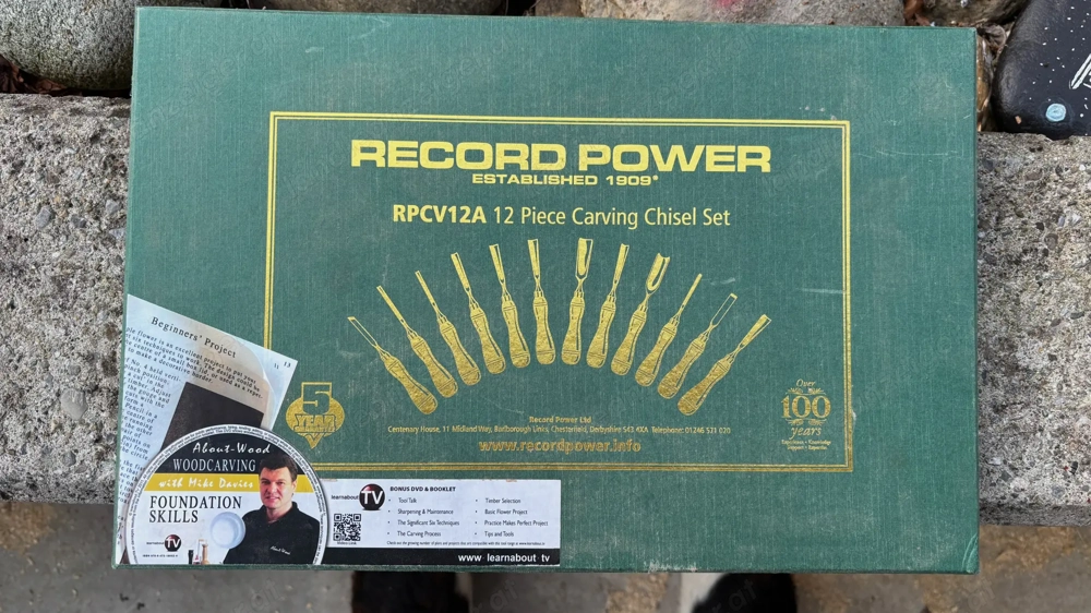 Record Power Schnitzbeitel Set   Holzschnitzwerkzeuge   mit Box
