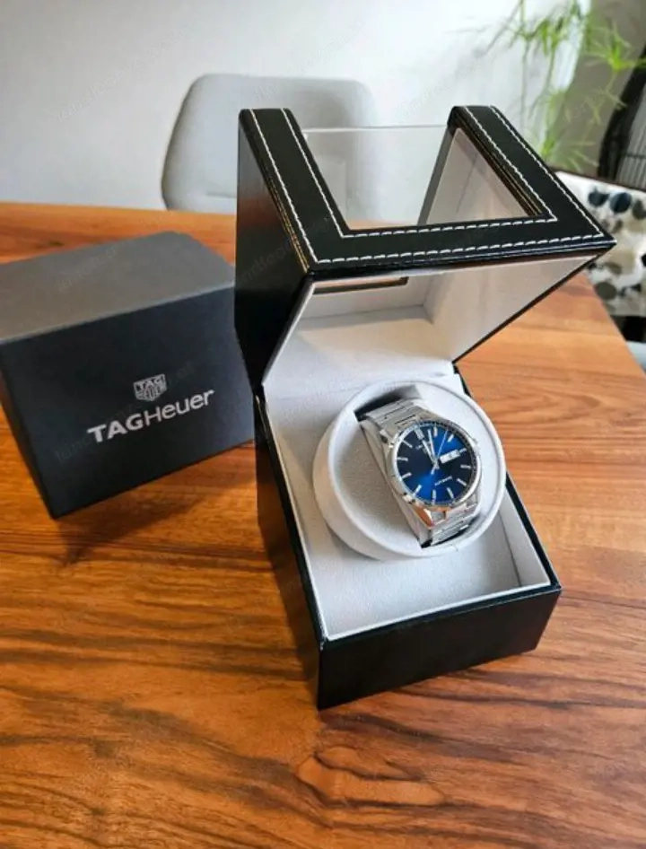 FULL Set TAG HEUER Carrera Day Date blau 41 Automatikuhr SWISS