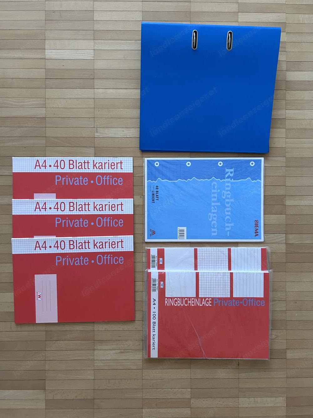 Ordner Ringbucheinlagen Hefte