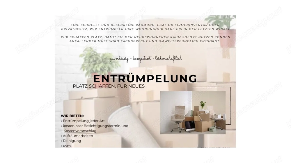 Entrümpelung - Räumung