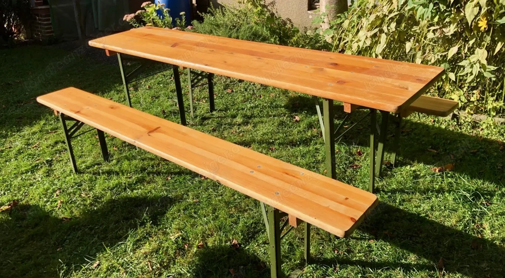 Verkaufe große Biergarnitur 