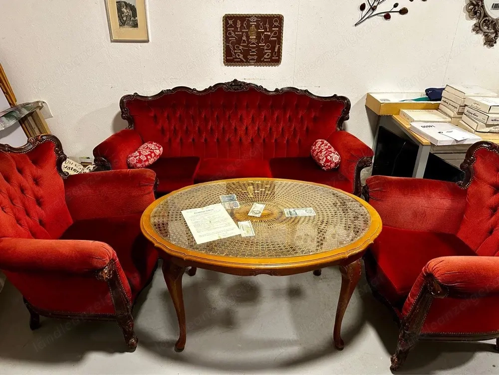 Vintage Chesterfield-Garnitur