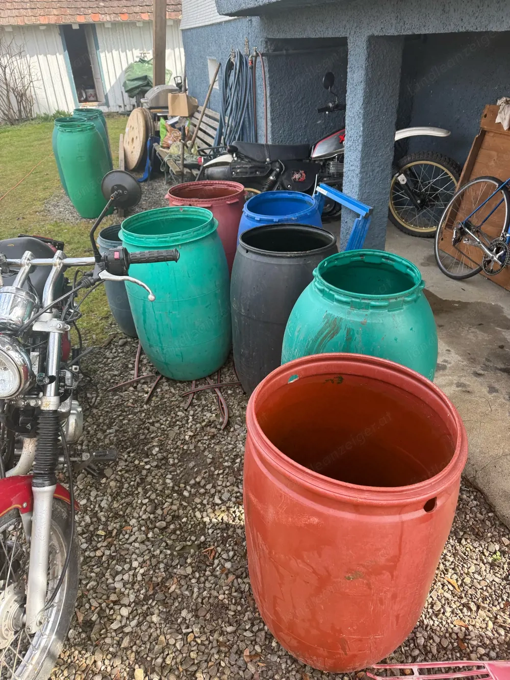 Regentonnen Fässer Tonnen