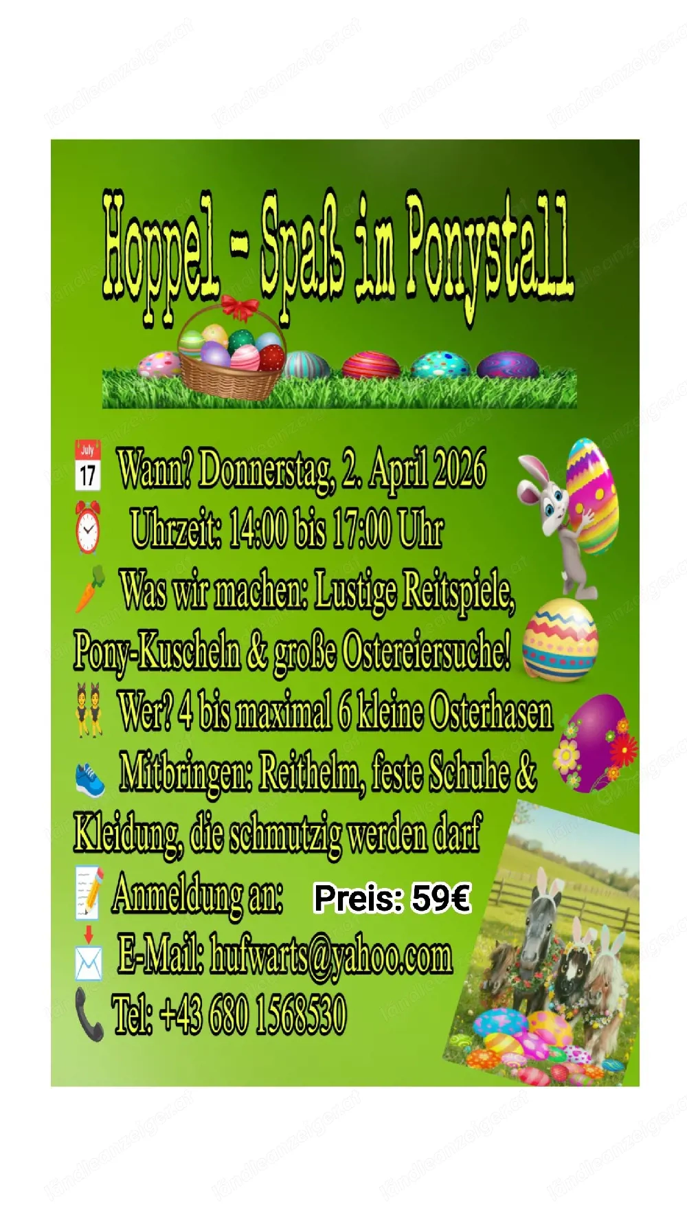 Oster Hoppel- Spass bei Hufwärts