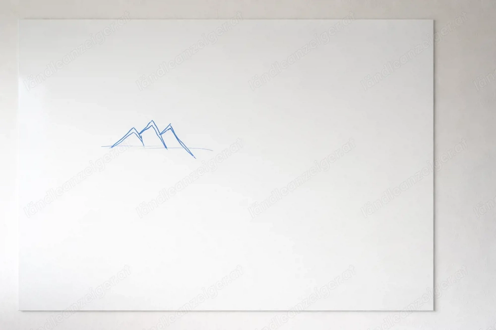 Magnetisches Whiteboard rahmenlos   80   110 cm