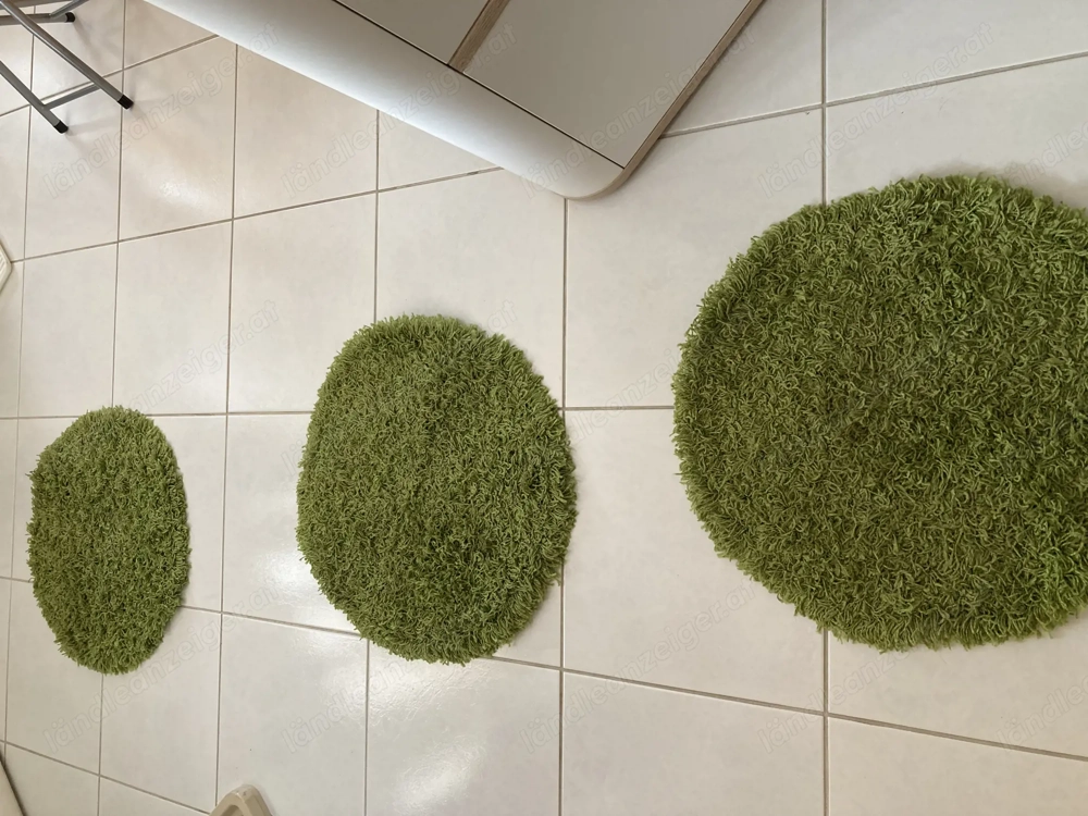 Runde Hochfloorteppiche 50cm