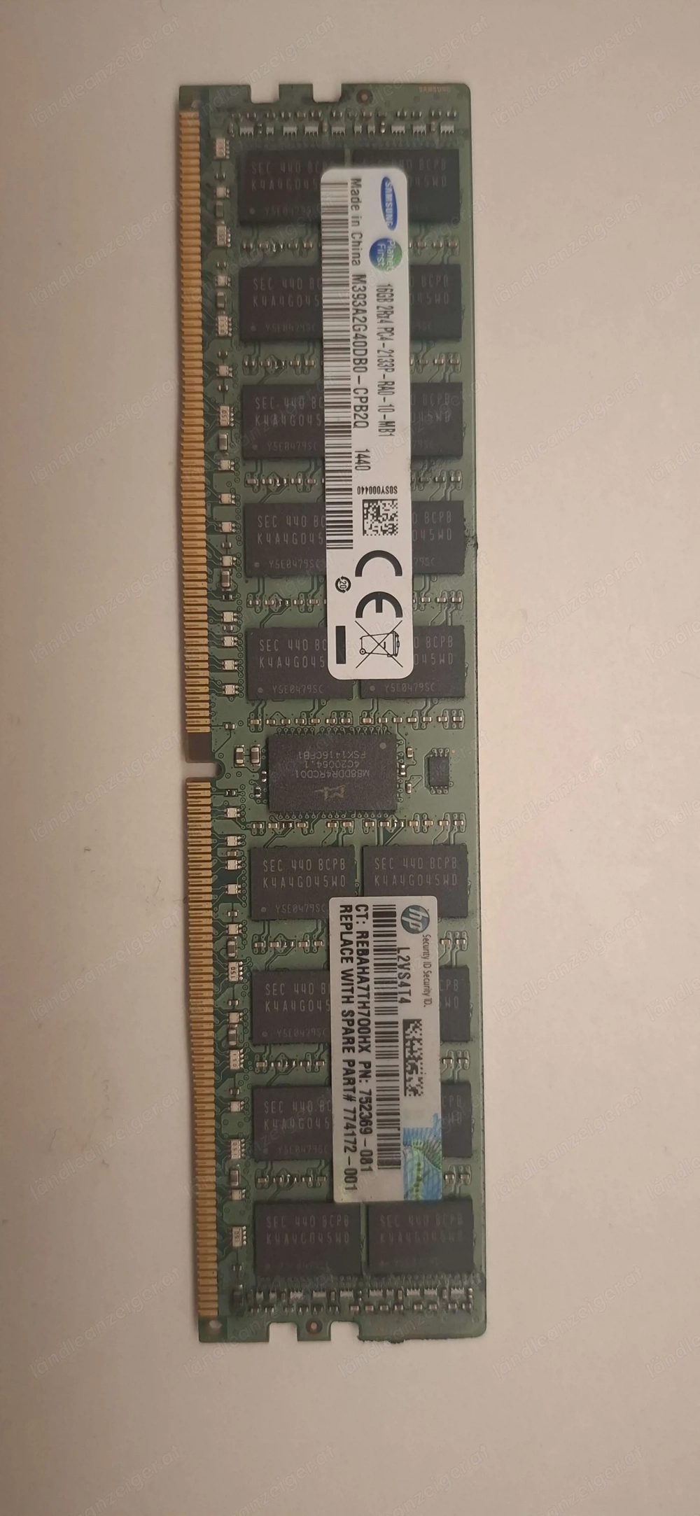 19x 16GB (304GB) ECC Server RAM 2Rx4 PC4 -2133P-RA0-10-MB1