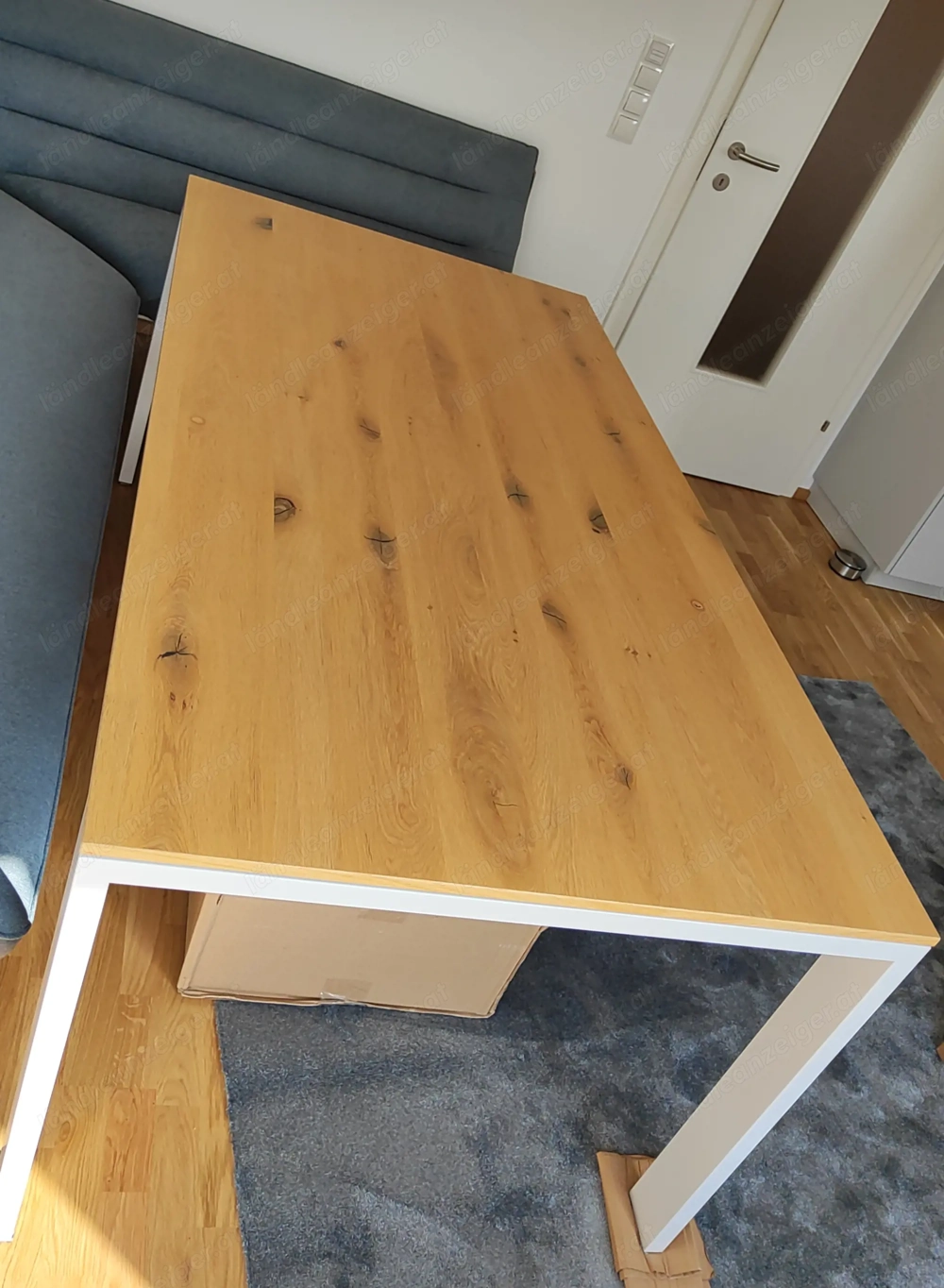 Hochwertiger Ausziehtisch - Eiche Sand Weiß