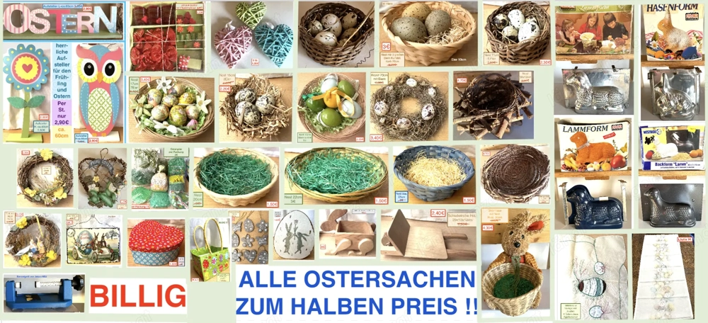 Billig ! Osterdeko Nest Eier Backform..