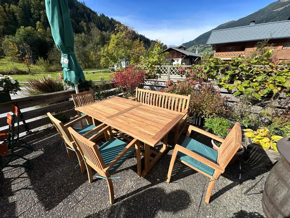 Teakholz Sitzgruppe Gartenmöbel