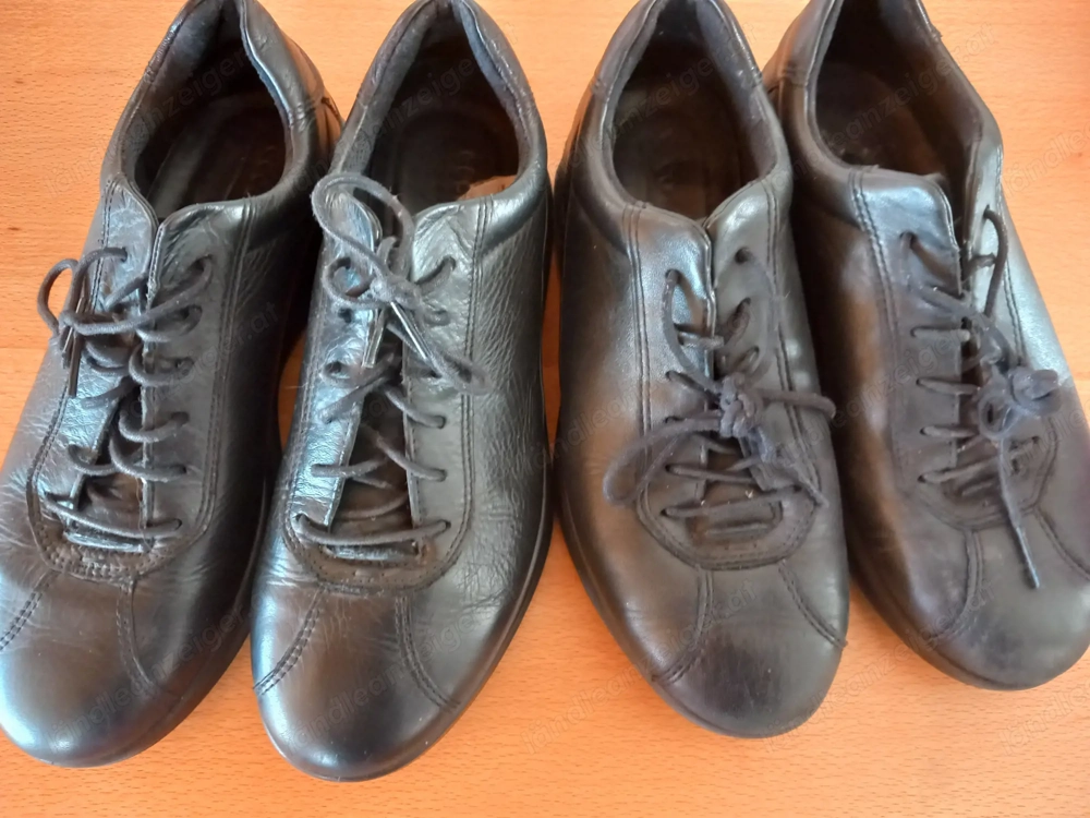 Schwarze Lederschuhe Gr. 38 und 39