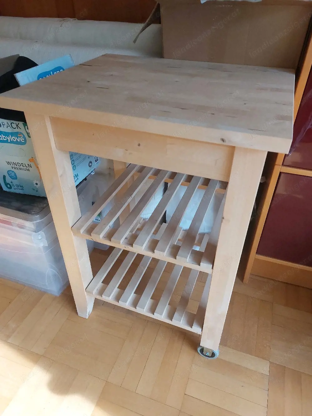 küchenregal, servierwagen ikea (bekväm) massivholz