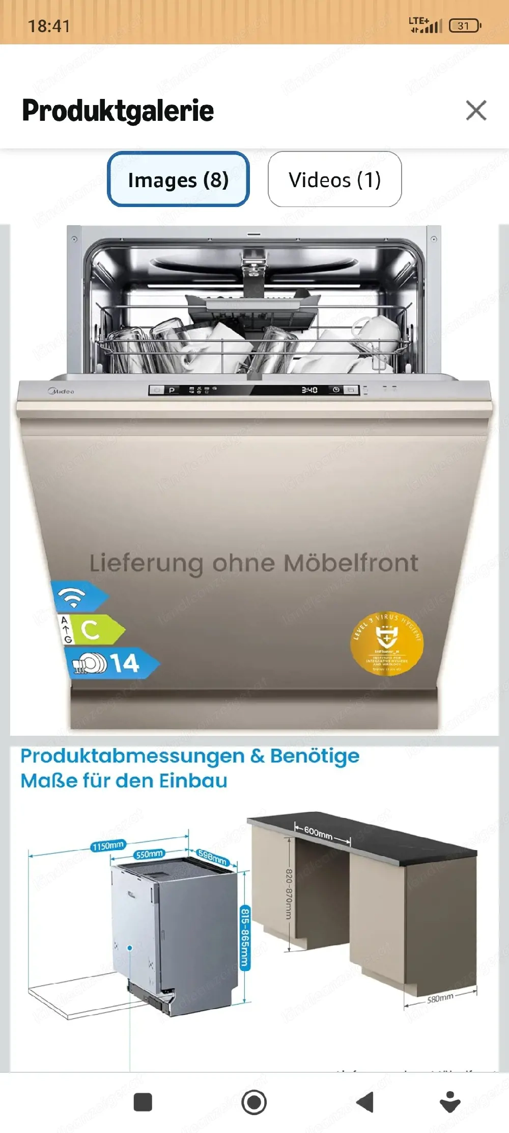 Geschirspüler nagelneu!