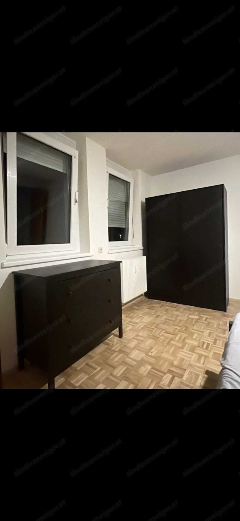 Kommode und Schrank in Schwarz Anthrazit