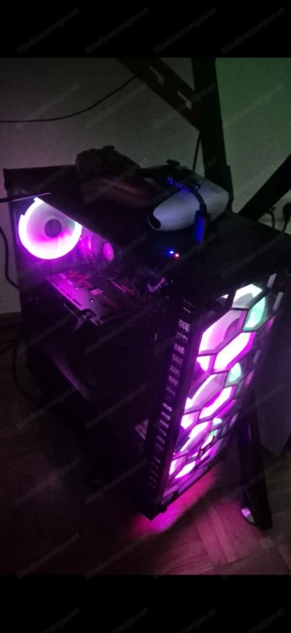 Gaming Pc mit maus, tastatur,monitor, und gamingtisch