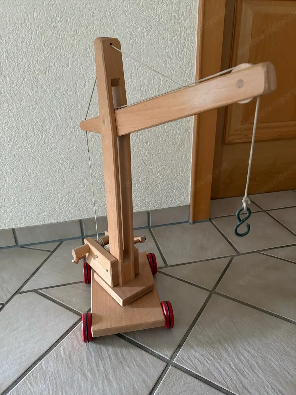Holz Spielzeugkran