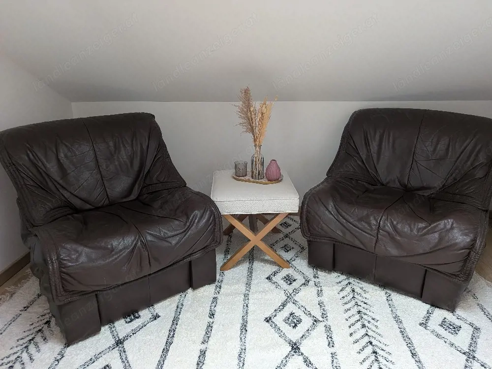 Ohrensessel Echtleder