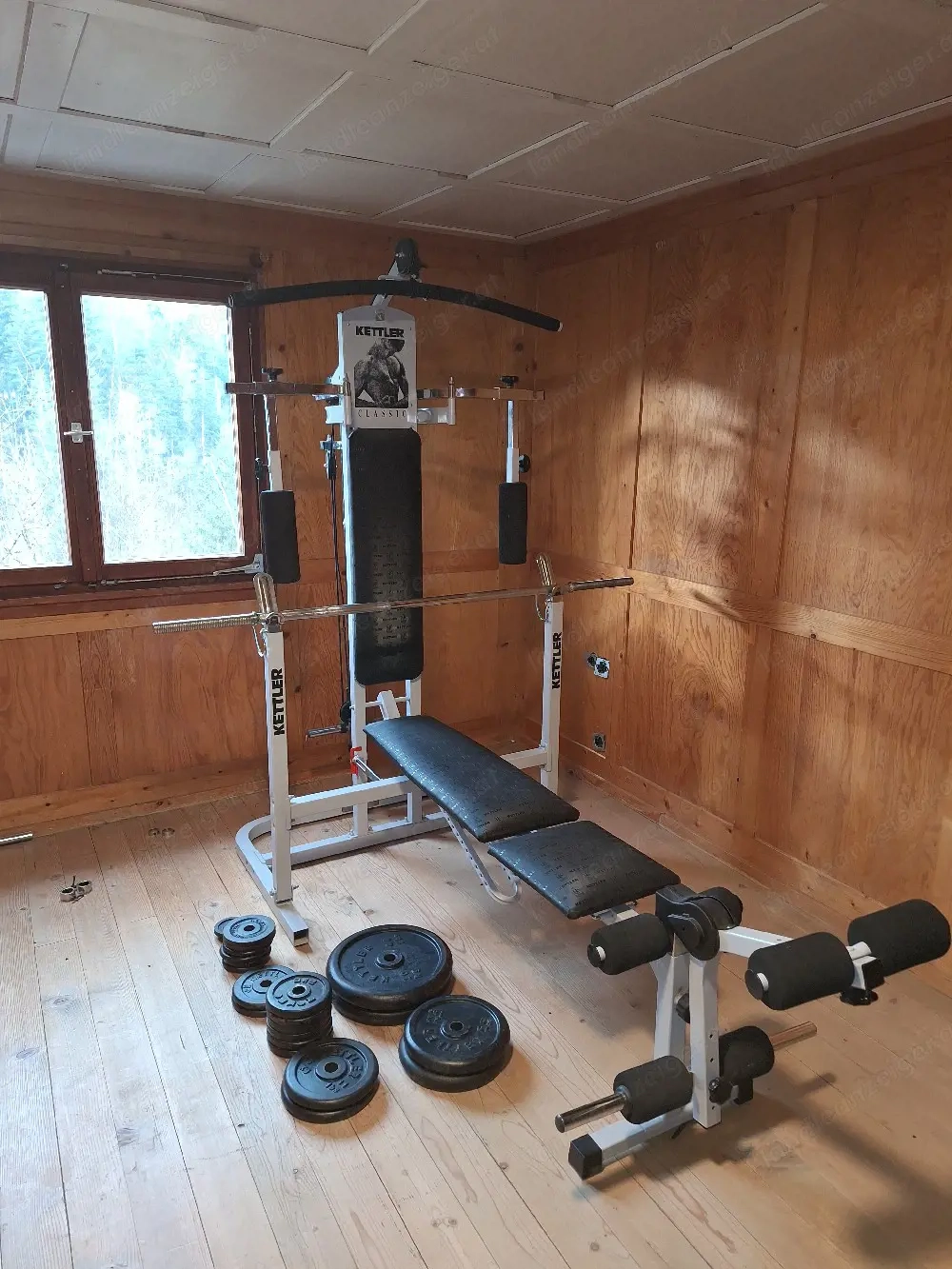 Kettler Classic Kraftstation + Gewichte + Langhantel  