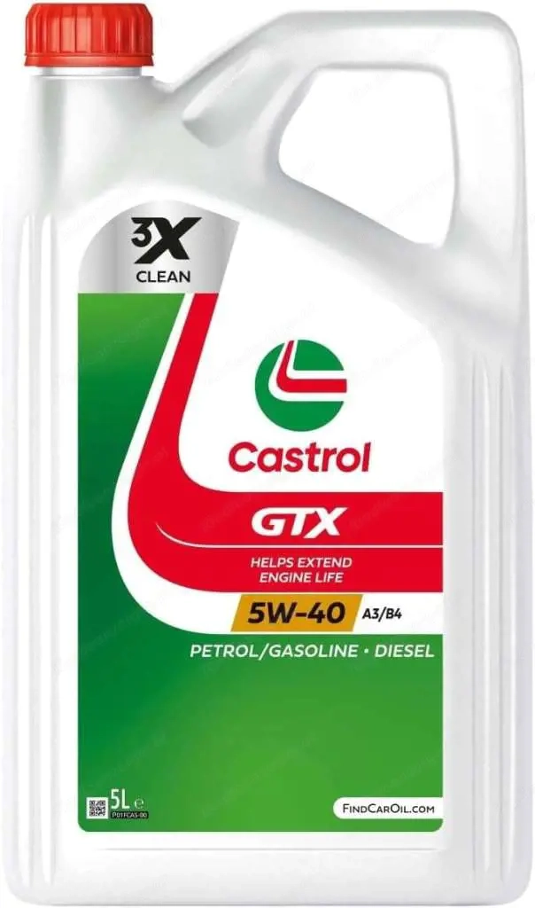 Castrol GTX 5W-40 A3  B4 Motoröl, 5L