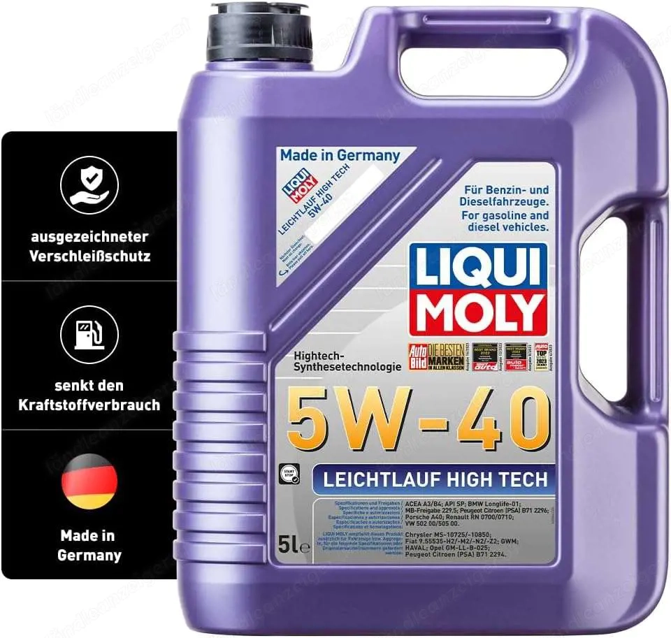 Liqui Moly 3863 Leichtlauf High Tech 5W-40 5L Motoröl