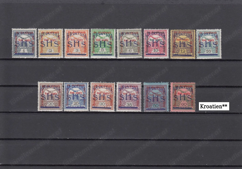 Briefmarken Kroatien-Slowenien Lokalausgaben ab 40 Euro