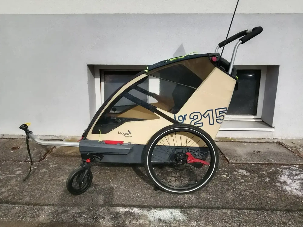 Gefederter Fahrradanhänger Leggero vento r 