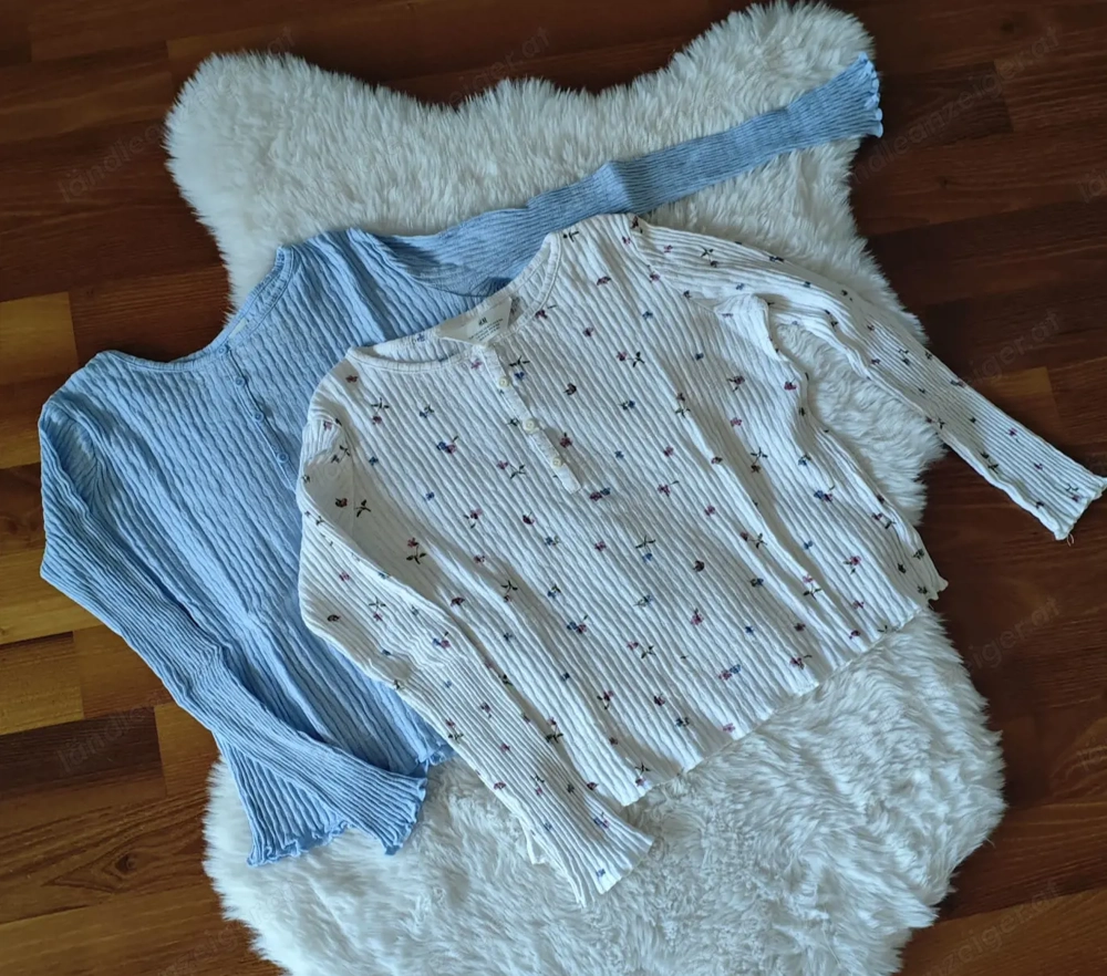 2 Langarmshirts Gr. 134-140