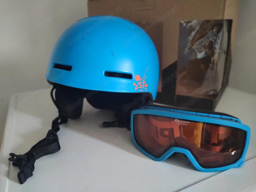 Kinderskihelm inkl. Skibrille