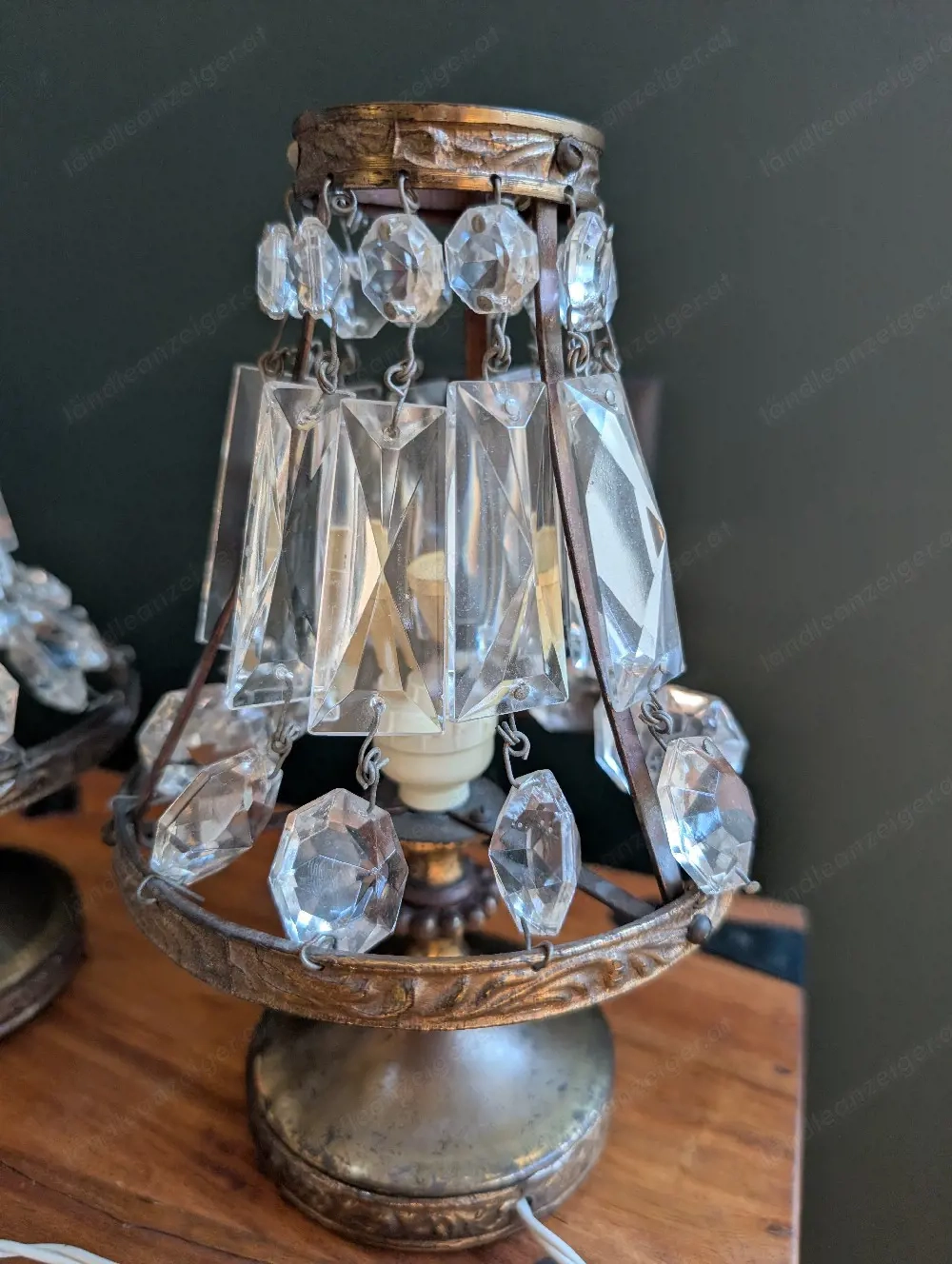 2 nachttischlampen vintage