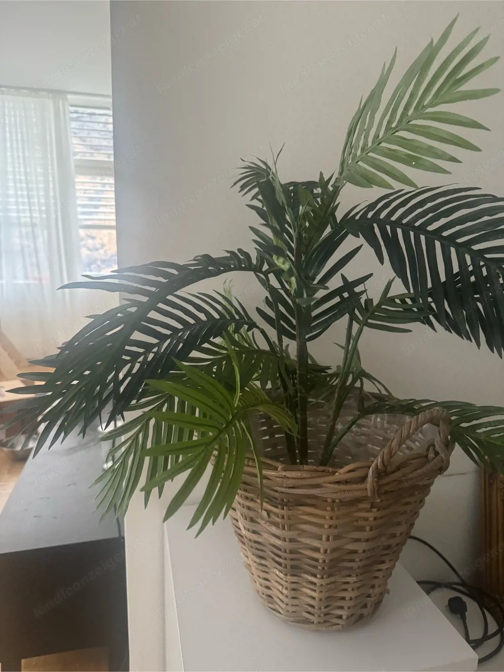 Kunstpflanze mit Korb