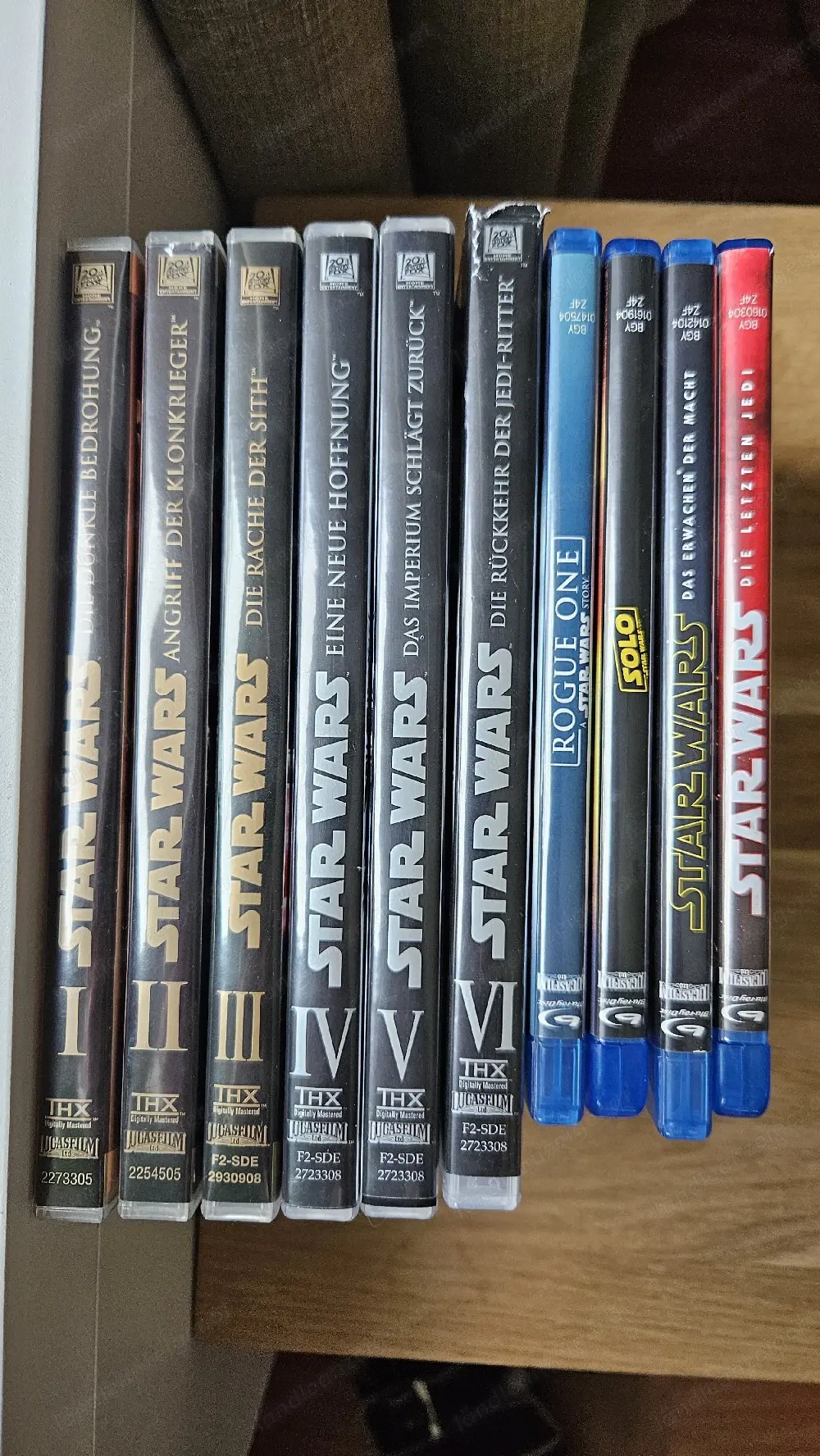Star Wars Collection 10 Filme of DVD und Blu-ray