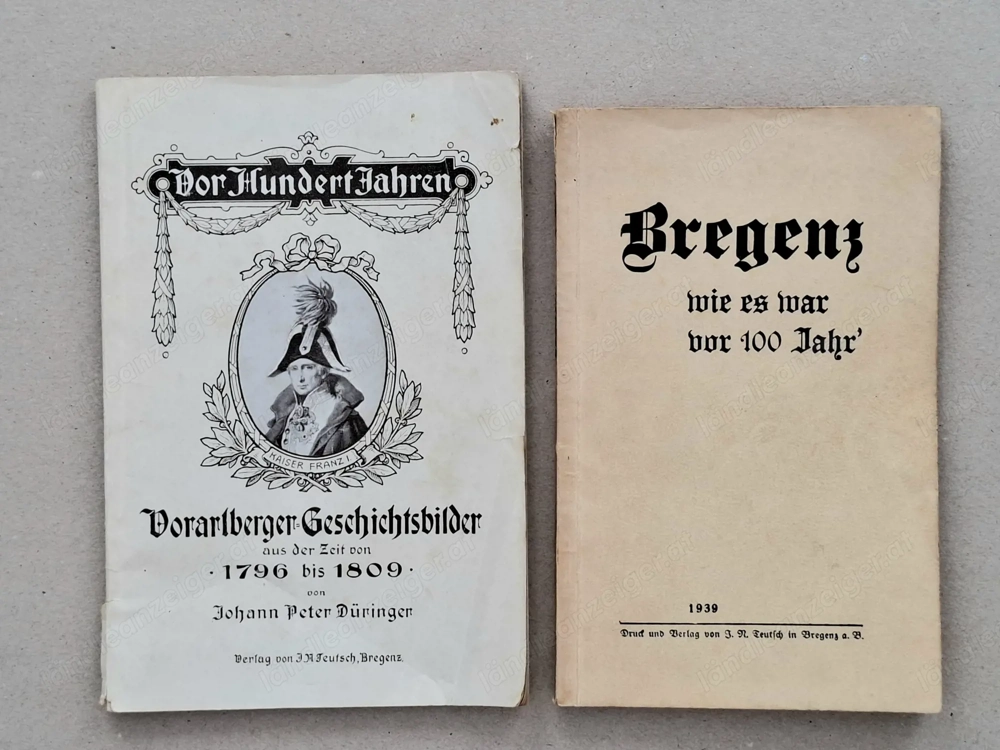 Alte Bücher von | über Bregenz und Vorarlberg
