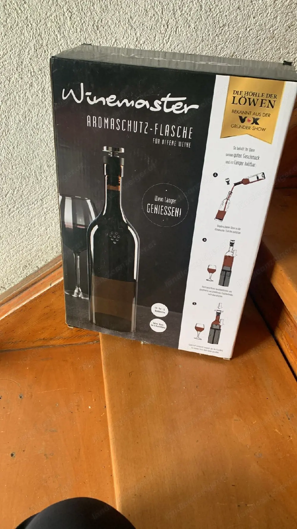 Wein Aromaschutzflasche