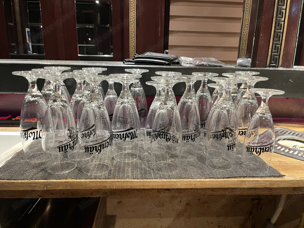 0,3 und 0,2 Liter Biergläser Mohrenbräu