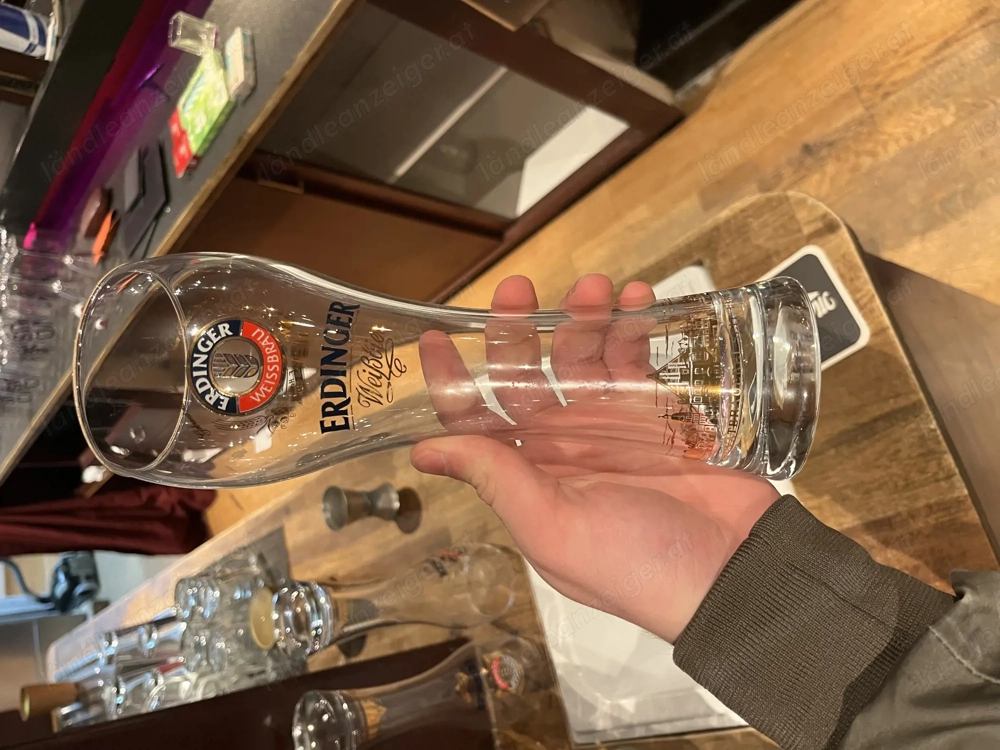 0,5 Liter Erdinger Weißes Biergläser