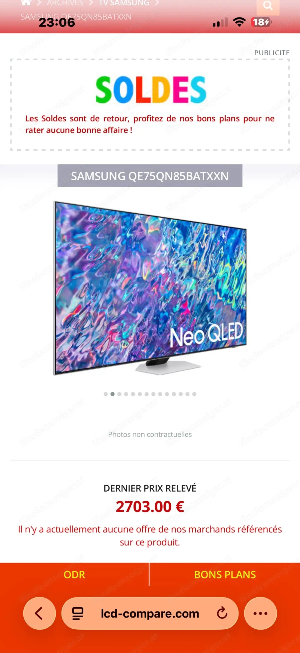 Samsung qe75qn85BATXXN