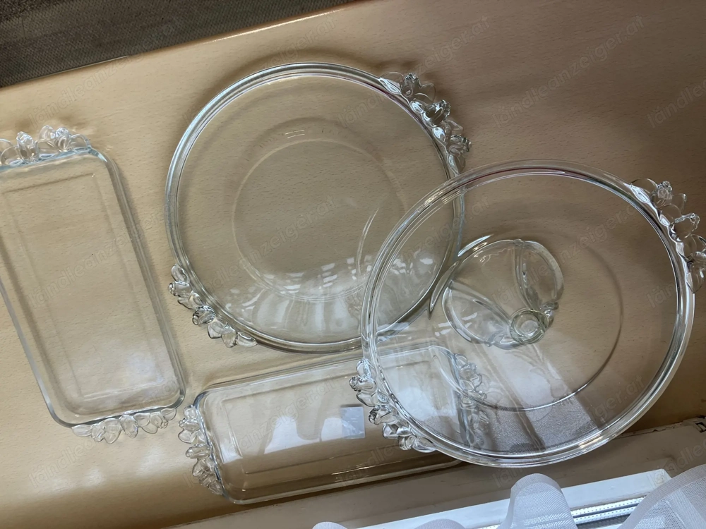 Glas Torten Kuchen Set 