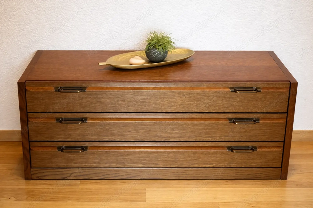 Kommode Eiche dunkel - 100 cm breit - sehr stabil - passende Nachtkästchen verfügbar