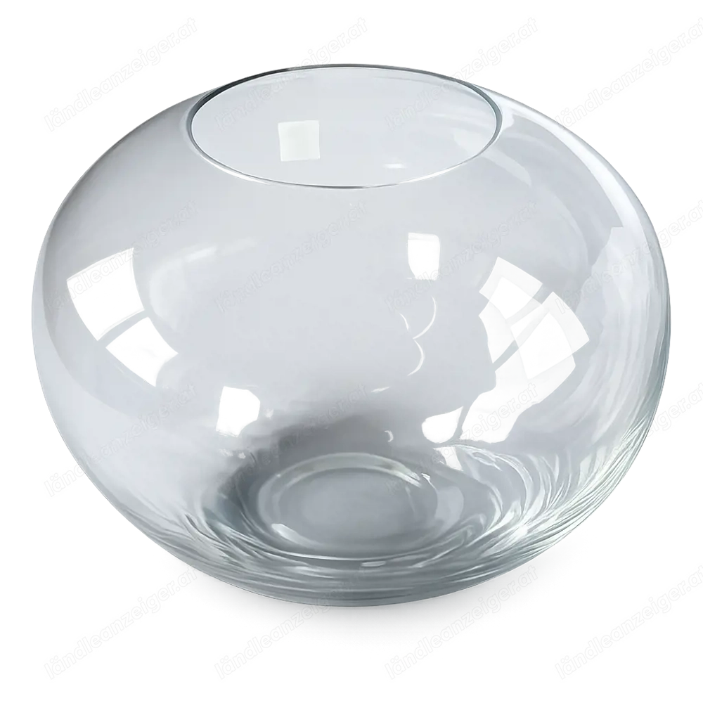 Große Kugelvase Glas - La Vida Germany - 22 cm - Handarbeit - wie neu