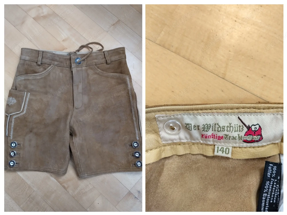 Kinder Lederhose kurz