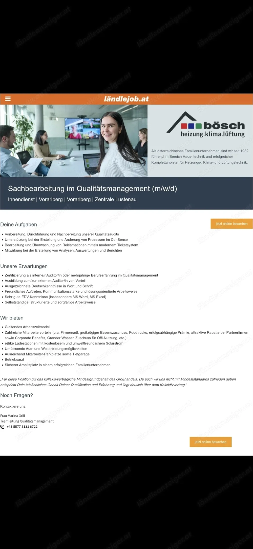 Sachbearbeiter Auditor Stellenangebot ab 70%